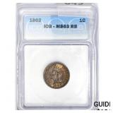 1902 Indian Head Cent ICG MS63 RB