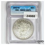 1902-O Morgan Silver Dollar ICG MS63 DMPL