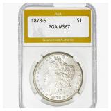 1878-S Morgan Silver Dollar PGA MS67