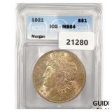 1921 Morgan Silver Dollar ICG MS64