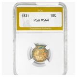 1831 Capped Bust Dime PGA MS64