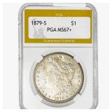 1879-S Morgan Silver Dollar PGA MS67+