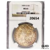 1899-O Morgan Silver Dollar NGC MS65