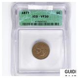 1877 Indian Head Cent ICG VF30
