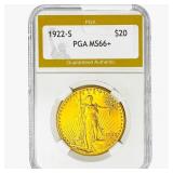 1922-S $20 Gold Double Eagle PGA MS66+
