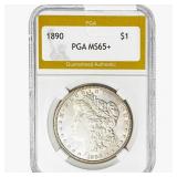 1890 Morgan Silver Dollar PGA MS65+