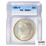 1891-O Morgan Silver Dollar ICG MS63+