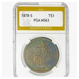 1878-S Silver Trade Dollar PGA MS63