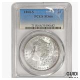 1880-S Morgan Silver Dollar PCGS MS66