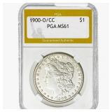 1900-O/CC Morgan Silver Dollar PGA MS61