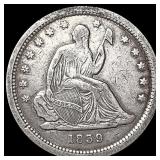 1839 Seated Liberty Quarter NEARLY UNCIRCULATED