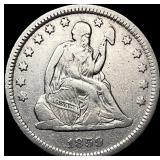 1859-O Seated Liberty Quarter NEARLY UNCIRCULATED