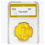 1925 $20 Gold Double Eagle PGA MS67