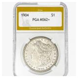 1904 Morgan Silver Dollar PGA MS62+