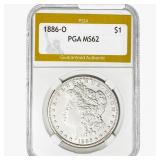 1886-O Morgan Silver Dollar PGA MS62