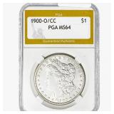 1900-O/CC Morgan Silver Dollar PGA MS64