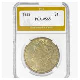 1888 Morgan Silver Dollar PGA MS65