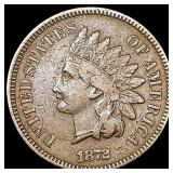 1872 Indian Head Cent NEARLY UNCIRCULATED