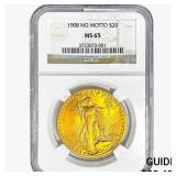 1908 $20 Gold Double Eagle NGC MS65