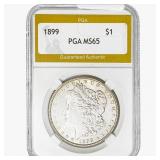 1899 Morgan Silver Dollar PGA MS65