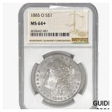 1885-O Morgan Silver Dollar NGC MS64+