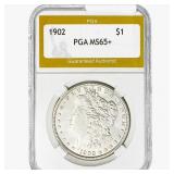 1902 Morgan Silver Dollar PGA MS65+