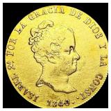 1840 Spain .1905oz Gold 80 Reales CLOSELY