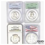 [4] Varied US Silver Coinage PCGS/NGC PR66 - 70