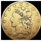 1835 $5 Gold Half Eagle NICELY CIRCULATED