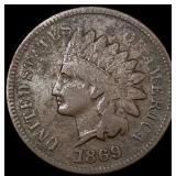 1869 Indian Head Cent LIGHTLY CIRCULATED