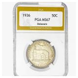 1936 Delaware Half Dollar PGA MS67