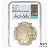 1925 Silver Peace Dollar NGC MS64