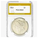 1921 Morgan Silver Dollar PGA MS64