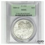 1884-O Morgan Silver Dollar PCGS MS65