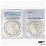 [2] Morgan Silver Dollars NGC/PCGS MS63 [1883-O,