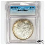 1904-O Morgan Silver Dollar ICG MS64