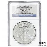 2011 American Silver Eagle NGC MS70