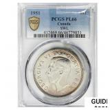 1951 .6oz Canada Silver Dollar PCGS PL66