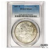 1897-S Morgan Silver Dollar PCGS MS60