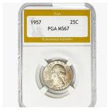 1957 Washington Silver Quarter PGA MS67