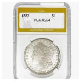 1882 Morgan Silver Dollar PGA MS64