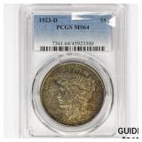 1923-D Silver Peace Dollar PCGS MS64