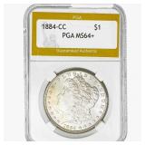 1884-CC Morgan Silver Dollar PGA MS64+