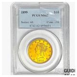 1899 $10 Gold Eagle PCGS MS62