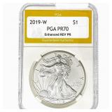 2019-W Silver Eagle PGA PR70 Enhanced REV PR