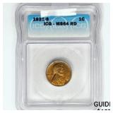 1931-S Wheat Cent ICG MS64 RD