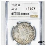 1925-S Silver Peace Dollar NGC AU58
