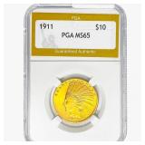 1911 $10 Gold Eagle PGA MS65