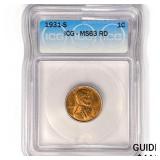 1931-S Wheat Cent ICG MS63 RD