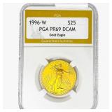 1996-W $25 1/2oz Gold Eagle PGA PR69 DCAM